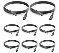 8Pack Câble DMX 3 Broches 2m xlr Male Femelle, Lot Câbles XLR pour Contrôleurs DMX 512