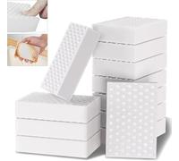 8Pack éponges Magiques en Melamine Blanc, Gomme Magique Extra Durable avec Une Puissance de Nettoyage 2X Plus Forte - Nettoyage Toutes Surfaces, Cuisines, Bains, Murs, Chaussures