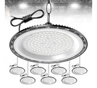 8Pack UFO High Bay Lumière 300W, 20000LM Spot High Bay Lumière Blanc Froid 6500K Projecteur LED Industriel, Étanche IP65 UFO LED Spot Intérieur pour Usine Atelier Garage