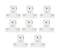8Pc Ar Motion, 8Pcs Linear Rail Clamping Rod Support Aluminum Guides for Shaft 3D Printer Accessory
