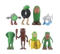 8pc Italien Brain Rouge Tung Sahur Figure Jouet Tralalero Tralala Figures Bombardino Crocodilo Shimpanzini Bananini Modèle