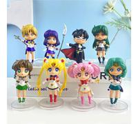 8pc Sailor Moon Kosmos Tsukino Usagi Eternal Sailor Moon Anime Action Figures