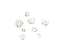 8PCS 0.5M 2mm HOLE diy gear bag For small dc electronic starter spindle shaft 8 9 10 11 12 14 16 18 Teeth CZAOINCU