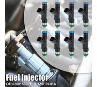 8pcs 0280158001 2L1Z9F593BA Injecteur pour Ford E150 E350 SuperDuty 2004-2009 Essence Buse Carburant