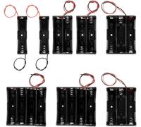 8Pcs 1/2/3/4 x 3.7V Battery Holder Plastic Case Storage Box with Wire Leads