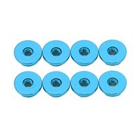 8pcs 1/24 M2 ALLIME ALLIME ANTI LOBLE ALLIME ALLIAGE NYON BRIBUDAGE ANTI LORD M2 HEX LOCKING ÉCRITS POUR Axial pour SCX24 (Bleu)