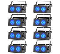 8PCS 150W COB Par LED RGBW Éclairage de Scène 8CH Jeux de Lumiere DJ pour église Disco Mariage Bar Fête Théâtre Projecteur