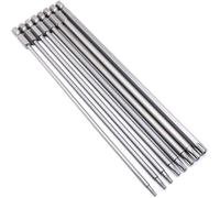 8pcs 200mm Jeu D'embouts De Tournevis Torx Set De Tournevis Magnétiques En Acier S2 T8-T40 Longue Embout De Visseuse Avec 1/4" Hexagonale Tige