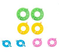8pcs 4 Tailles Pompom Makers Fabriquer Pompons Boule，Kit Pompons Loisirs，Needle Craft Tool Kit Accessoires tricot et crochet