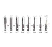 8pcs 50 mm s2 tige hexagonale HEX MAXE CHEAUX BITS H1.5-H8 pour les perceuses électriques, manuelles et d'air