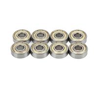 8PCS 608zz Ball Bearings, Abec 11 Carbon Steel Sealed Skateboard Bearings Miniature Deep Ball for Roller Skates Dance Boards (8x22x7mm)