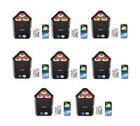 8PCS 96W Batterie LED Par Lumière, RGBW + UV 6 en 1 Projecteur de Scène Rechargeable, Lumière de Fête Disco avec Télécommande /2,4 GHz Sans Fil/APP, Adapté aux Acènes Festivals Fêtes Club