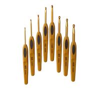 8pcs À La Main Crochet Ensemble De Points Couture Outil Maison Aiguilles À Tricoter En Alliage D'aluminium Bricolage Portable