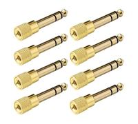 8PCS Adaptateur de Casque 3,5 mm Femelle vers mâle 6,35 mm, Mini Jack vers Jack Adaptateur pour Piano Numérique, Guitare, Clavier, Amplificateur, Casque Prise Jack, Adaptateur Prise Jack 6.35 vers 3.5