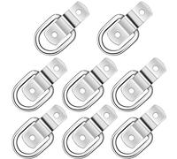 8Pcs Anneau d'Arrimage et Taquet Anneau Crochet de Montage d'Arrimage Attelage Pouces d'Anneaux d'ancrage Arrimage Convient pour Bateaux Autos Camions
