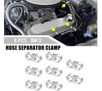 8pcs Argenté Tuyau Séparateur Pince avec Clé pour Voiture AN12