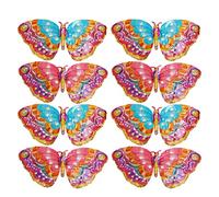 8pcs ballons en papier d'aluminium 3D, décorations de fête d'anniversaire métalliques auto-scellantes pour la fête de baby shower de mariage