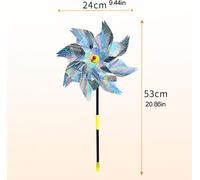 8Pcs Bird Repeller Pinwheel Reflective Garden Plant Flower Bird Repellent Windmill Garden Decoration (en anglais)