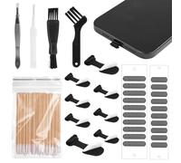 8pcs Cache Poussière USB C, Bouchon Anti Poussière Type C Anti-Perte Cache Anti Poussière USB C avec Caches en Maille pour Haut-Parleur pour iPhone 15 Plus Pro Max Samsung