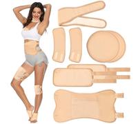 8PCS Castor Oil Pack, Castor Oil Patch, RéGlable, RéUtilisable Cataplasme Huile De Ricin Pour Le Cou, Les éPaules, La Poitrine, Le Bas Du Dos, Les Genoux Et Les Pieds