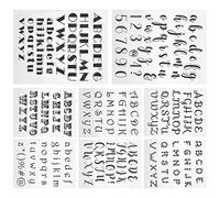 8pcs Clear Letter Tampon transparent, Words Letters Background Clear Stamps for Drawing Scrapbooking Hand Account Craft