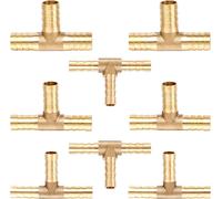 8PCS Connecteur Tuyau Irrigation,Raccord de Tuyau en Forme de T,Connecteur de Tuyau de Carburant,Raccord Tuyau 6/8/10/12mm pour Tuyau d'Air/Eau/Huile/Gaz