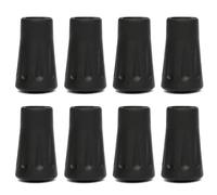 8pcs Conseils de canne 1, 6 '' Polons de randonnée en plastique Conseils avec un remplaçant bâton marche anti-skid en métal Remplacement pour les sentiers pavés, les sentiers rocheux et les trot