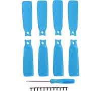 8pcs Drones Hélice Lames de remplacement 4022f Pales de couleur Pièces de rechange Accessoires pour Flip Bleu