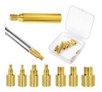 8Pcs Embout d'insertion chauffants Embout fer à Souder pour Inserts Filetés | écrou Moleté Fileté en Laiton Thermofusible Avec Adaptateur Compatible Avec Les Accessoires d'imprimante 3D