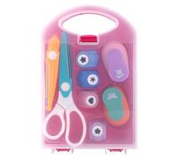 8pcs Ensemble de Formes de Perforatrices Artisanales pour Enfants, Ensemble de Bricolage Créatif pour Enfants avec Ciseaux Fleur Étoile Papillon Cœur Perforatrice Papier Enfant