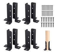 8pcs épais solide en acier plate - forme poteau support plate - forme de base en rotin support boîte aux lettres installation clôture Kit