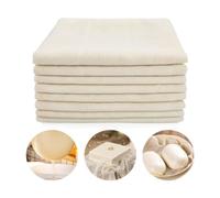 8Pcs Étamine Alimentaire Filtrant Tissu Étamine Non Blanchi Toile à Passoire Cuisine Lavable Mousseline Alimentaire à 50 x Label