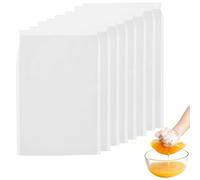 8Pcs Étamine Alimentaire, Sac Filtrant Alimentaire 20×30cm, Sac À Lait Végétal En Nylon Réutilisable Avec Cordon De Serrage,Tissu Passoire Pour Fromage Jus De Fruits Café Jus De Légumes