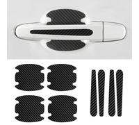 8Pcs Film de Poignée de Porte de Voiture Anti Rayures Protecteurs Peinture pour Porsche MACAN (Bj. AB 2014) Carrosserie Autocollant Protecteur Accessoires, Carbone