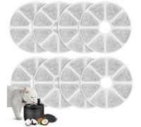 8Pcs Filtre Fontaine Eau Chat pour Fontaine a Eau Chat Philips, Système de Triple Filtration Filtres Compatible avec Fontaine a Eau Chat Philips, Charbon Résine Actif Filtre Fontaine Chats