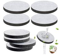 8pcs filtres Microdisc pour Brita Fill & Go,charbon actif + tissu non tissé,diamètre 5,5 cm,cartouche rechange,pour éliminer odeurs