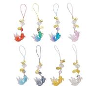 8pcs Fish Smartphone Charm Défini Dans Des Couleurs Assorties Parfaites Pour Ajouter Du Charme À Votre Appareil Pour Tout Événement Ou Décoration De Téléphone De La Quotidienne