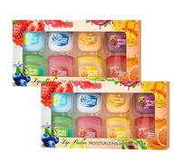 8Pcs Fruit Flavored Lip Care Set - 2026 New Lip Balm Set, Priming Colorless Fruit Flavored Lip Gloss, Long-Lasting Moisturizing and Nourish Lip Mask, Lip Care Lip Stick Gift Set For Women Girls (2Set)