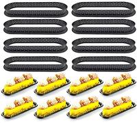 8PCS Gâteau Moule Perforé Cutter Ovale-Forme Mousse Cercle Anneau Tarte Décoration