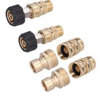 8Pcs High Pressure Washer Adapter Coupler Set Brass Quick Disconnect Connector Kit