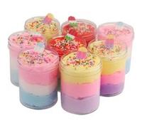 8Pcs Ice Cream Fluffy Nuage Slime parfumée Stress Relief boue Jouet 120ML Pealer8117 G