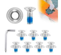 8pcs Jeu de Vis Fixation Snowboard, Vis de Montage de Snowboard avec Tournevis Accessoires Fixes de Snowboar pour le Ski et les Sports de Plein Air