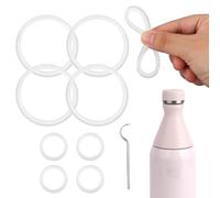 8pcs Joints de Rechange pour Bouteille Stanley All Day Slim 20oz & 34oz, Anneaux d'Étanchéité Durables et Antifuite avec Crochet pour Bouteilles d'Eau