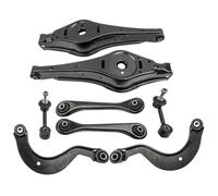8pcs Kit de Bras de Suspension Biellette Complet Arrière pour Audi A3 8P1 / Q3 8UB, 8UG / TT 8J3 1K0505223K