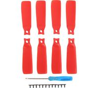 8pcs Lames d'hélice de drone de remplacement 4022f ailes de couleur pièces de rechange accessoires pour Flip rouge