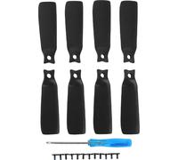 8pcs Lames d'hélice de drone de remplacement 4022f Pales de couleur Pièces de rechange Accessoires pour Flip Noir