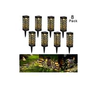 8pcs Lampe Solaire de Jardin LED Lanterne étanche Borne d'Eclairage décoration patio cour - Lewin Deal