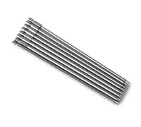 8pcs Long Embout de Tournevis, Ensemble D'Embouts Torx de Sécurité Magnétique de 20 cm 1/4 "Tête de Fleur de Prunier à Tige Hexagonale pour T8, T10, T15, T20, T25, T27, T30, T40