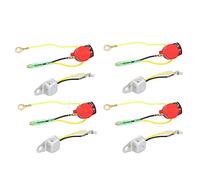 8pcs Low Oil Alert Sensor Wide Compatibility ABS Plastic Stable Safe Durable Engine Stop Switch for GX120 GX160 5.5HP