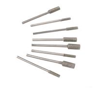 8pcs Mèches Émeri Cylindriques 2,35mm pour Gravure | cylindrique, pour idéal gravure interne, finition lisse, compatible pour perceuse électrique, 8 pièces